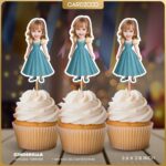 Cinderella Custom Face Cupcake Toppers