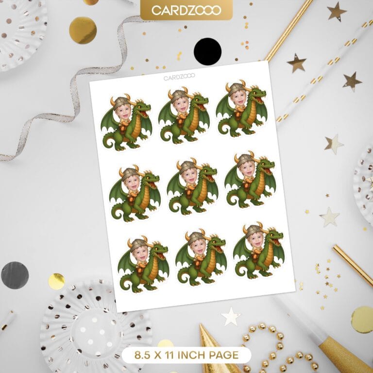 Dragon Rider Custom Face Cupcake Toppers - Image 2