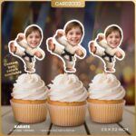 Karate Custom Face Cupcake Toppers