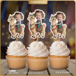 Llama Custom Face Cupcake Toppers