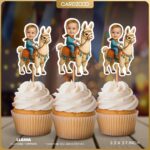 Custom Llama Face Cupcake Toppers