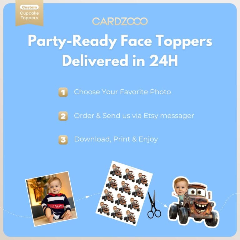 Mater Custom Face Cupcake Toppers - Image 3