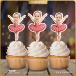 Ballerina Custom Face Cupcake Toppers