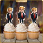 President Personalized Face Cupcake Toppers