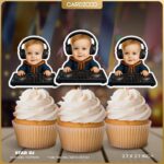 Star DJ Custom Face Cupcake Toppers