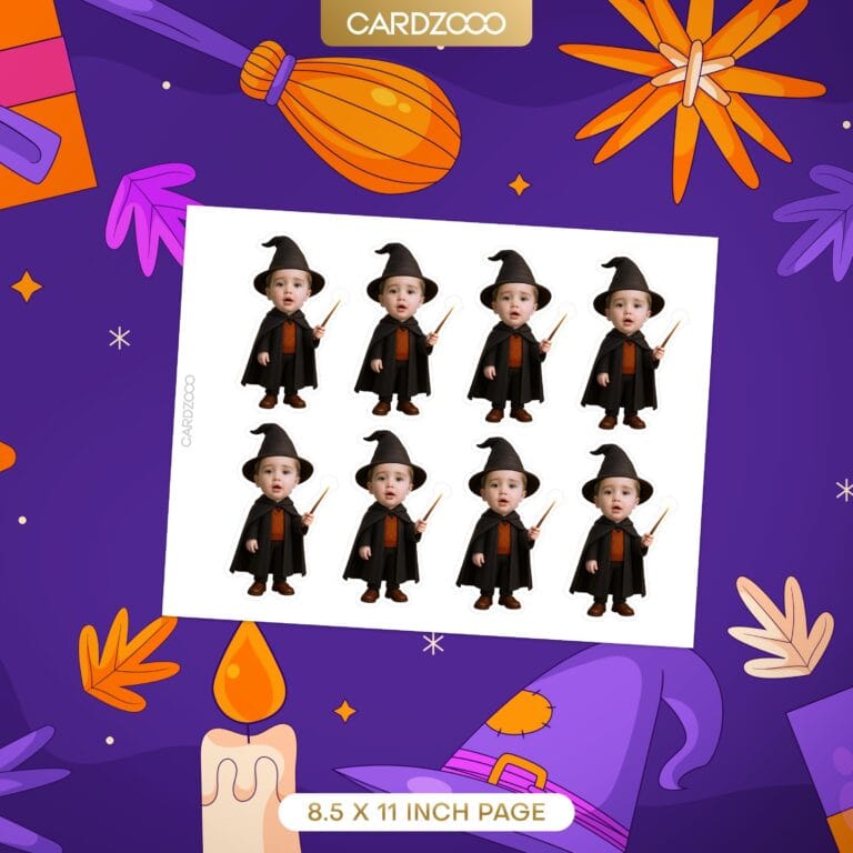 Wizard Custom Face Cupcake Topper - Image 2