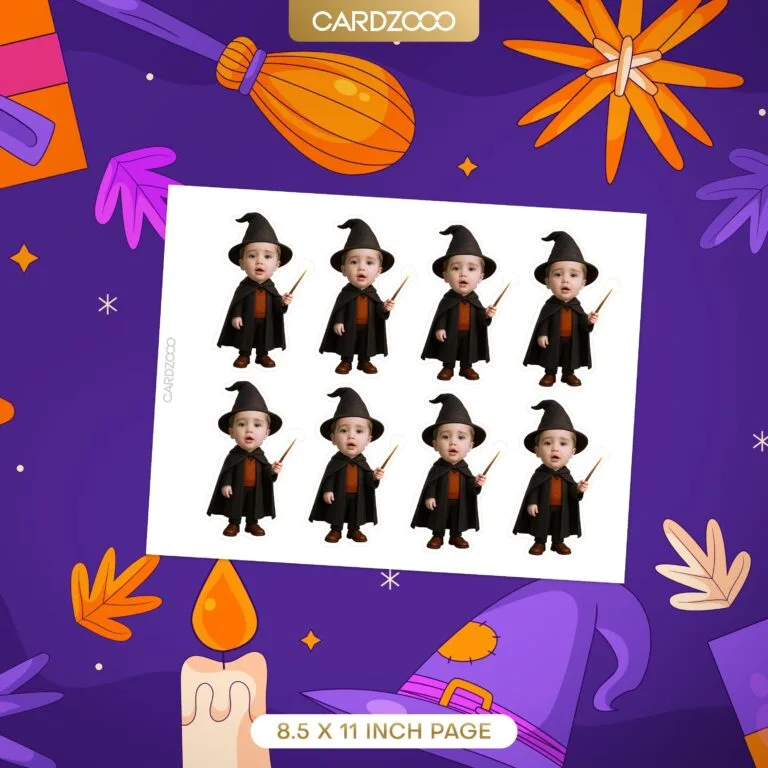 Wizard Custom Face Cupcake Topper - Image 2