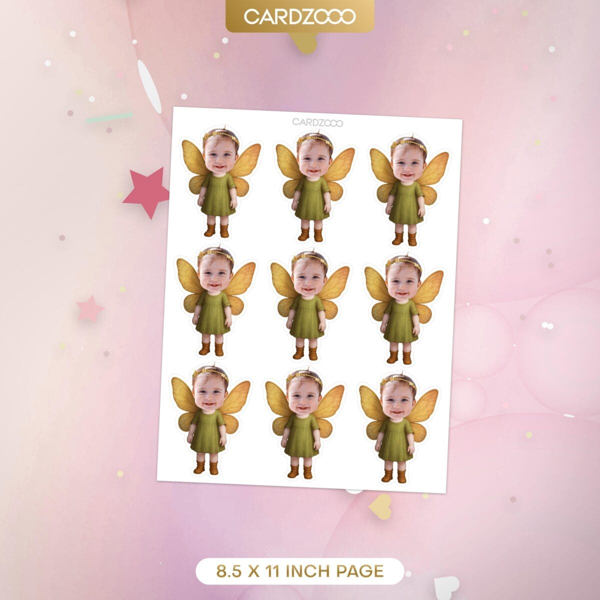 Custom Face Fairy Cupcake Toppers - Image 2