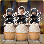 Japanese Ninja Custom Face Cupcake Toppers