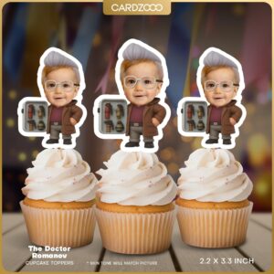 The Doctor Romanov Sabre Custom Face Cupcake Toppers