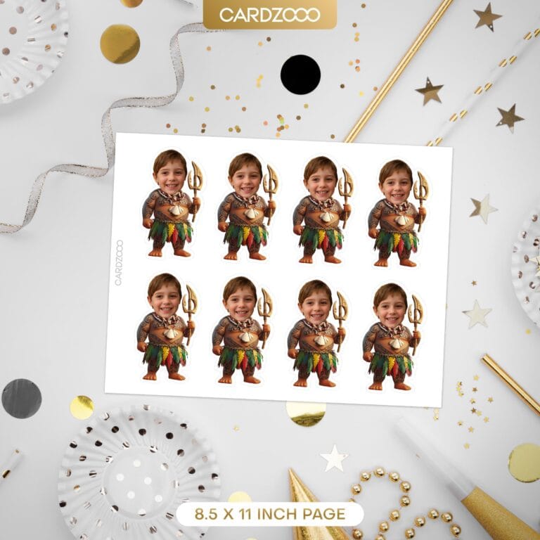 Maui Custom Face Cupcake Toppers - Image 2