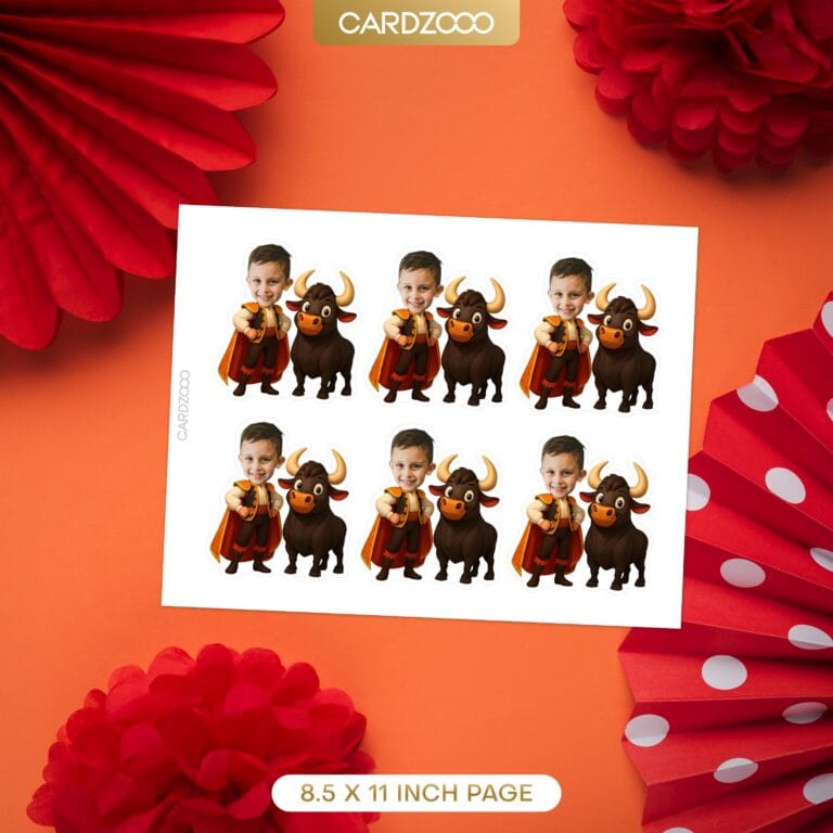 Spanish Matador Custom Face Cupcake Toppers - Image 2