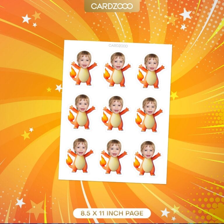 Charmander Custom Face Cupcake Toppers - Image 2