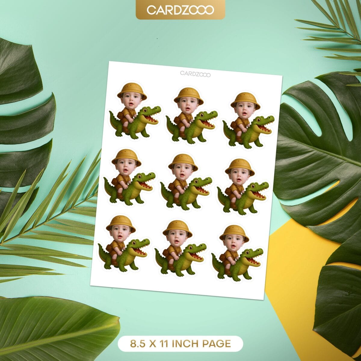 Crocodile Custom Face Cupcake Toppers - Image 2