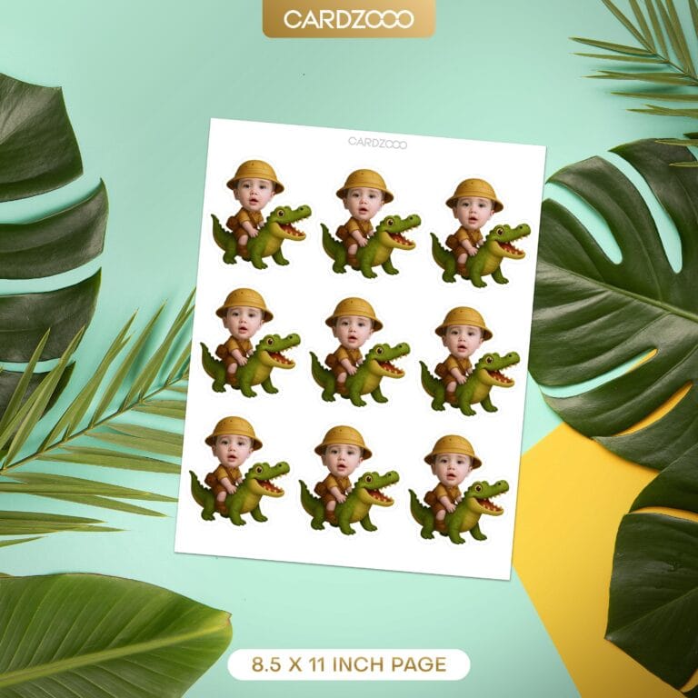 Crocodile Custom Face Cupcake Toppers - Image 2