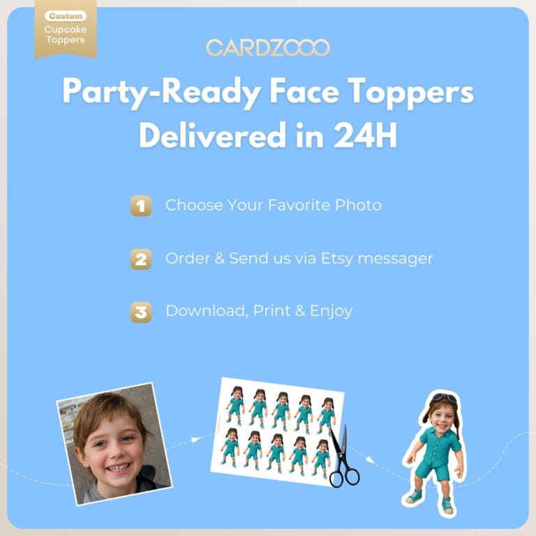Danny Go Custom Face Cupcake Toppers - Image 3