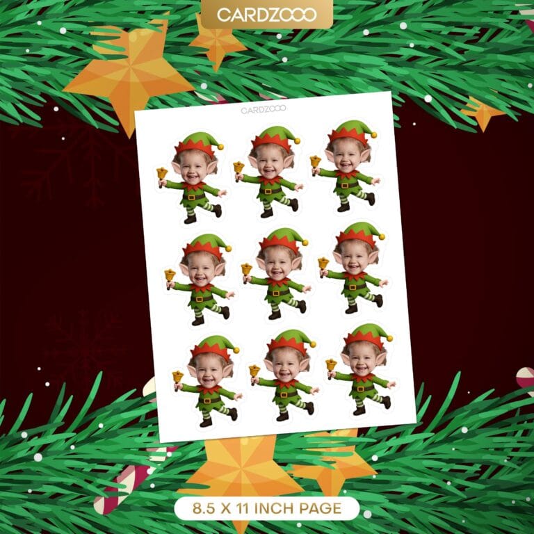 Elf Custom Face Cupcake Toppers - Image 2