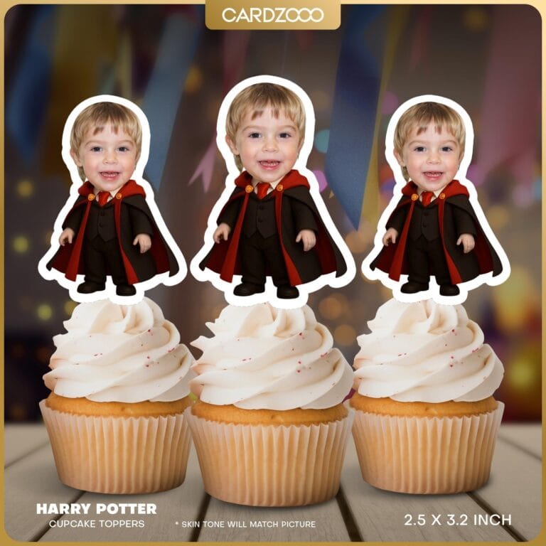 Grimsworth School of Magic Custom Face Cupcake Toppers