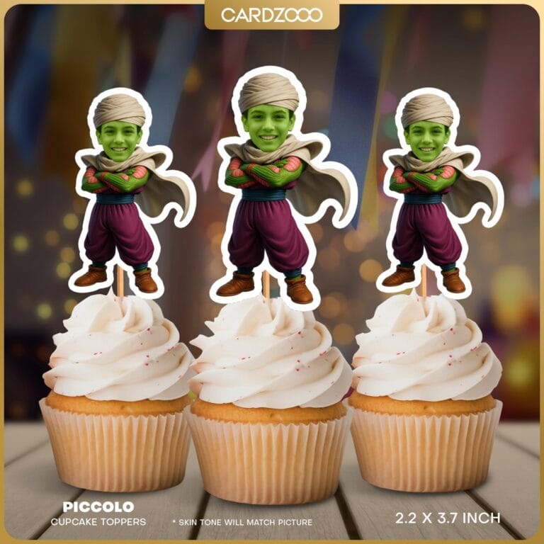 Piccolo Custom Face Cupcake Toppers