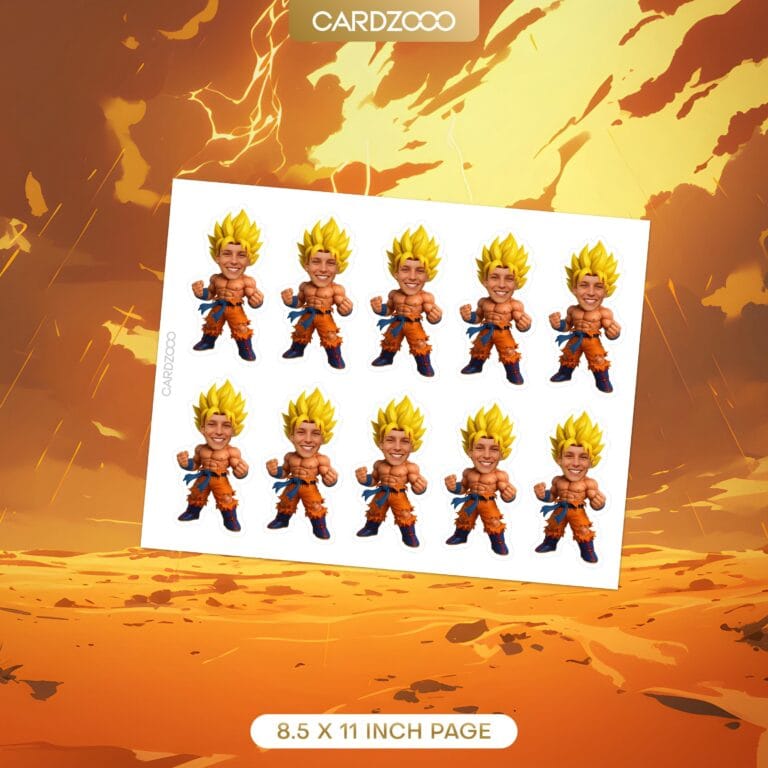 Goku Custom Face Cupcake Toppers - Image 2