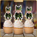 Cell Custom Face Cupcake Toppers