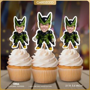 Cell Custom Face Cupcake Toppers