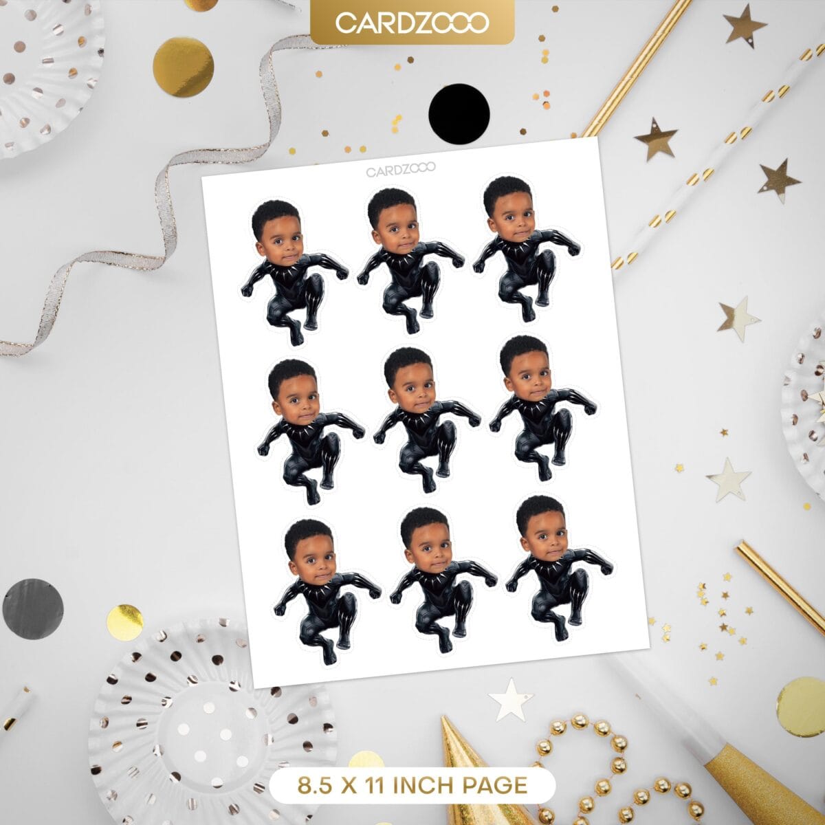 Comic Super Hero Custom Face Cupcake Toppers - Image 2
