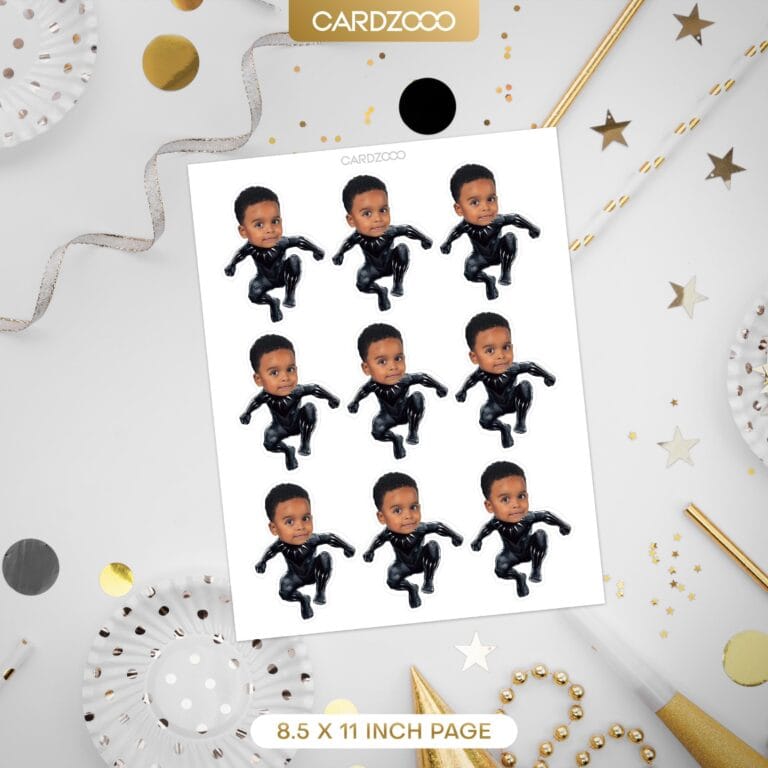 Comic Super Hero Custom Face Cupcake Toppers - Image 2