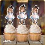 Alice's Dreamland Custom Face Cupcake Toppers