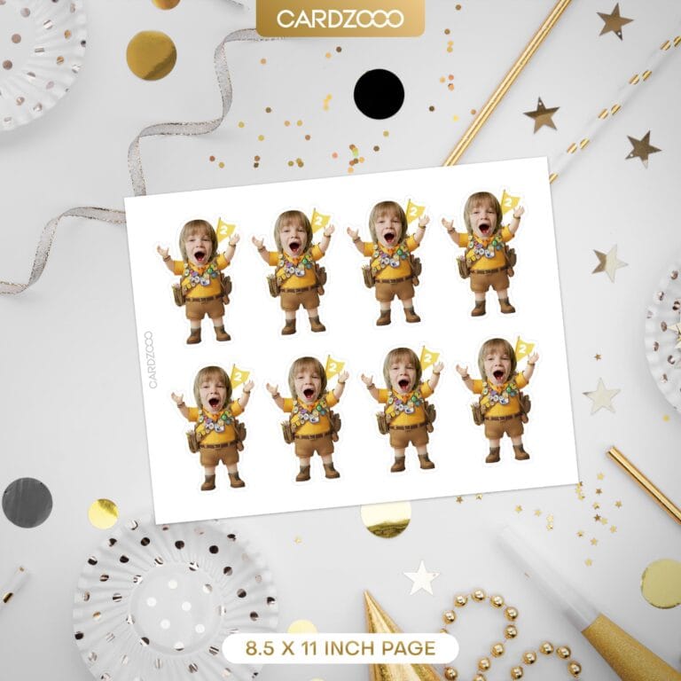 Russell's Skybound Custom Face Cupcake Toppers - Image 2