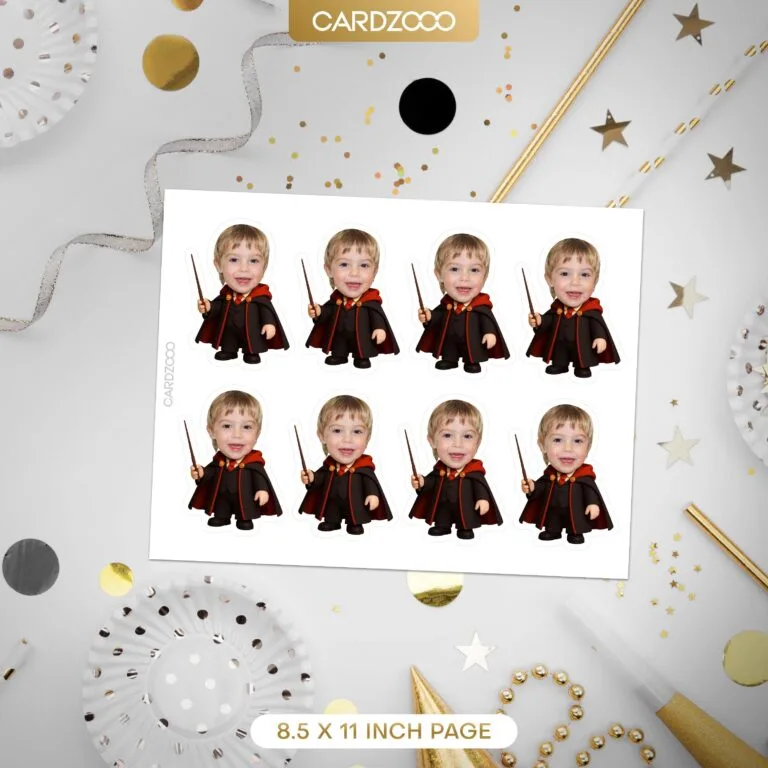 Wizard Custom Face Cupcake Toppers - Image 2