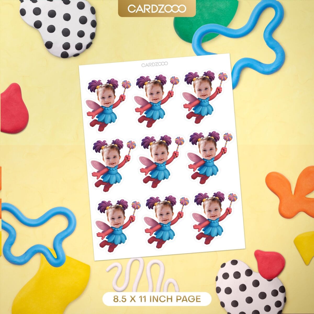 Abby Fairy Personalized Face Cupcake Toppers - Image 2