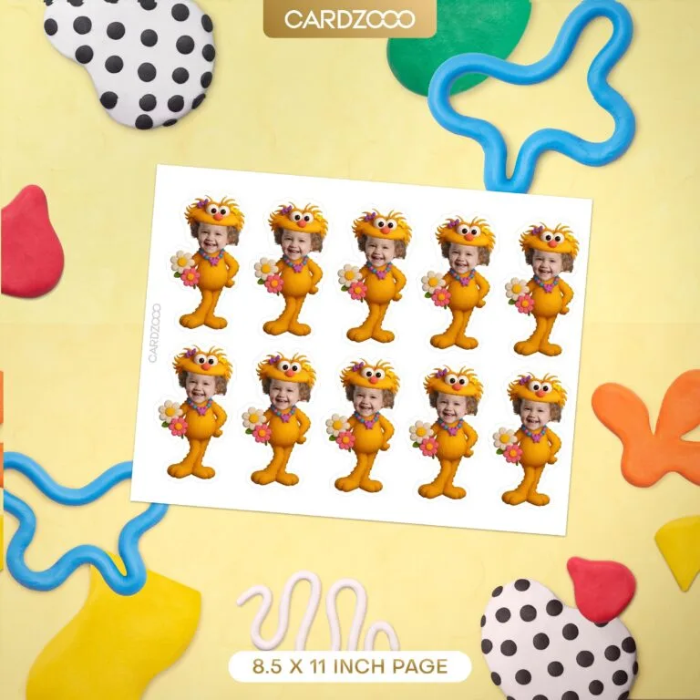 Zoe Personalized Custom Face Cupcake Toppers - Image 2