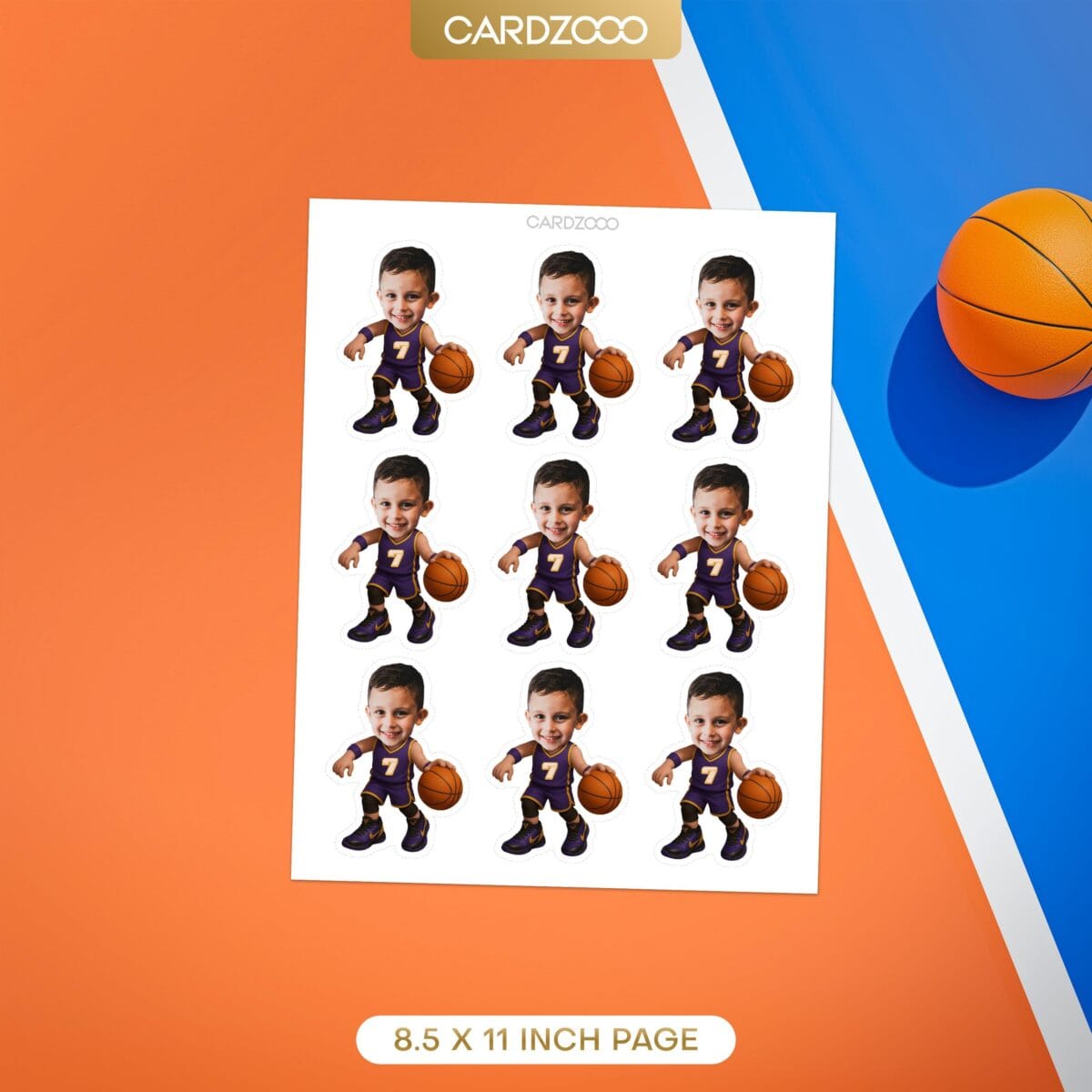 Lakers Jersey Custom Face Cupcake Toppers - Image 2