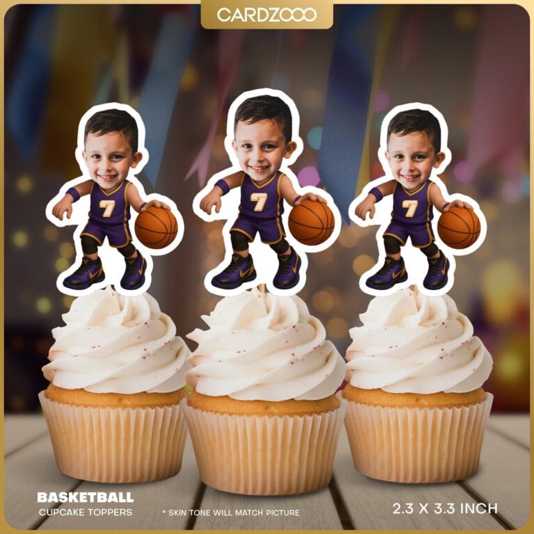 Lakers Jersey Custom Face Cupcake Toppers