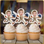 Foil Fencing Custom Face Cupcake Toppers
