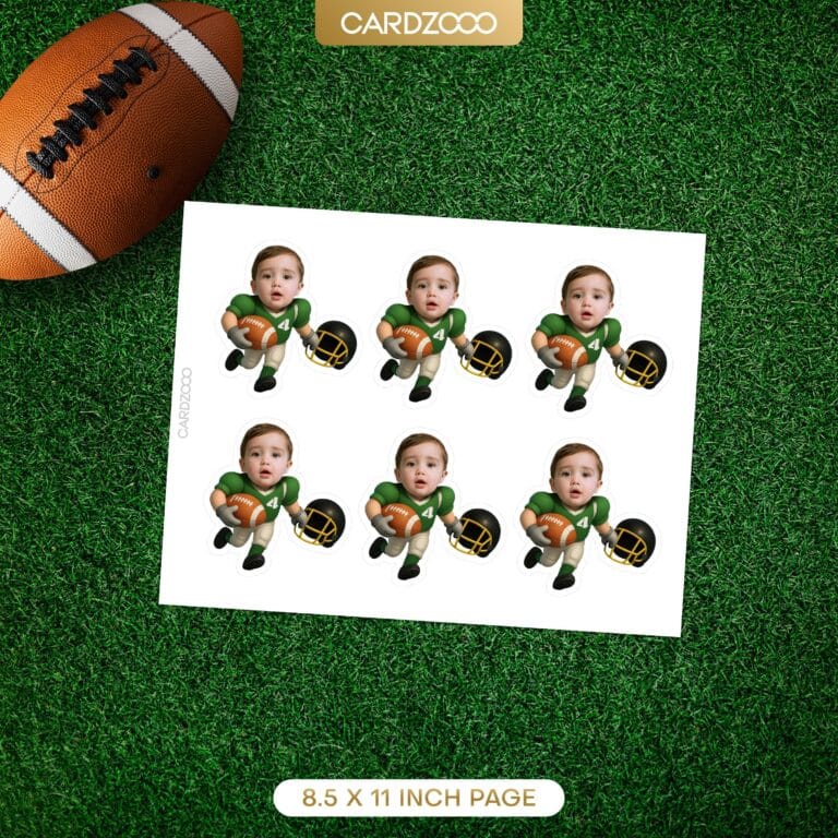 Philadelphia Eagles Personalized Face Cupcake Toppers - Image 2