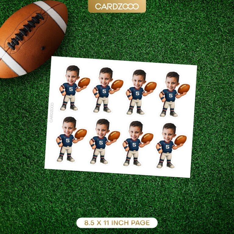 Houston Texans Personalized Face Cupcake Toppers - Image 2
