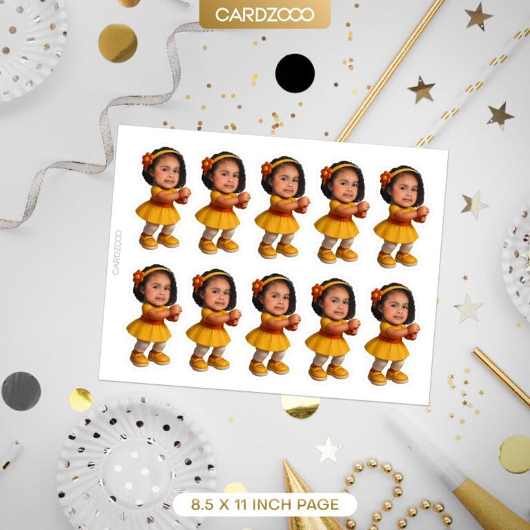 Gracie's Corner Personalized Face Cupcake Toppers - Image 2