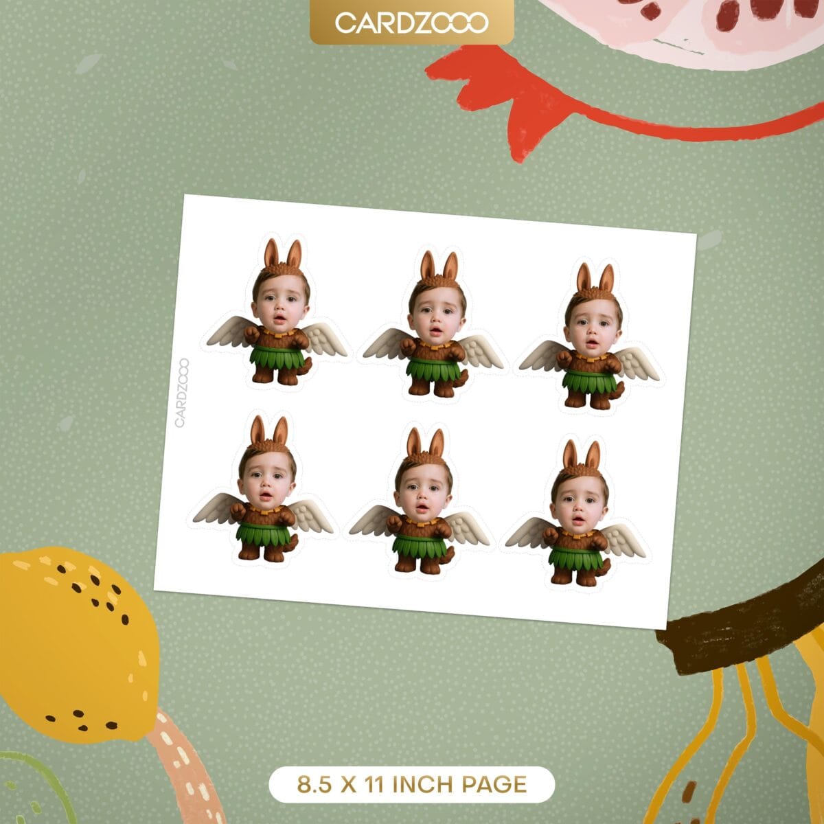 Zimomo Beast Custom Face Cupcake Toppers - Image 2