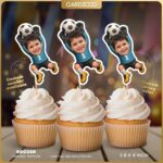 Soccer Goalie Custom Face Cupcake Toppers