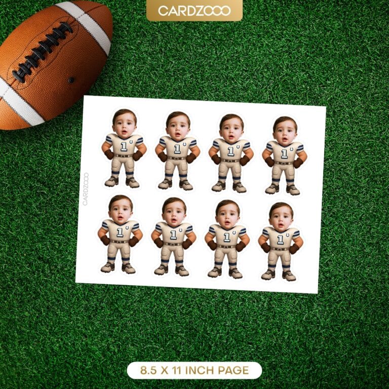 Indianapolis Colts Personalized Face Cupcake Toppers - Image 2