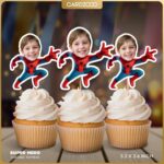 Super Hero Custom Face Cupcake Toppers