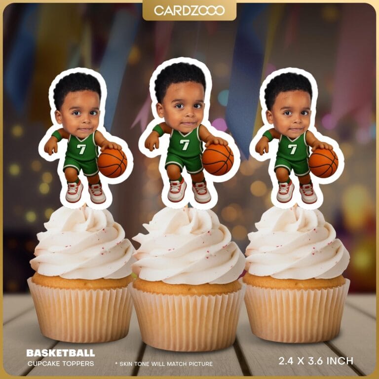 Boston Celtics Custom Face Cupcake Toppers