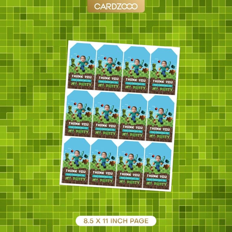 Gamer Custom Face Thank You Tag - Image 2