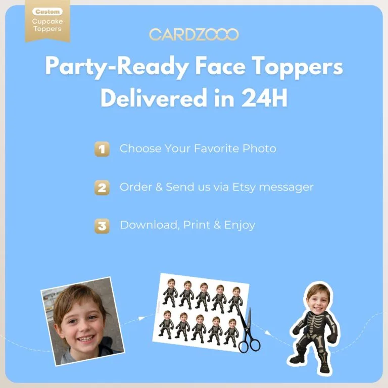 Skull Trooper Custom Face Cupcake Toppers - Image 3