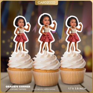 Gracie's Corner Custom Face Cupcake Toppers
