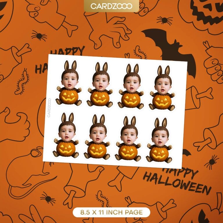 Labubu Halloween Custom Face Cupcake Toppers - Image 2
