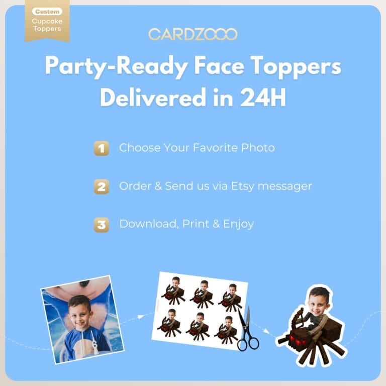 Spider Jockey Custom Face Cupcake Toppers - Image 3