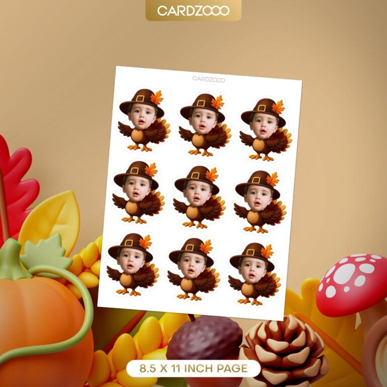 Turkey Custom Face Cupcake Toppers - Image 2